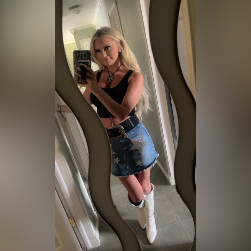 Rare star western skirt